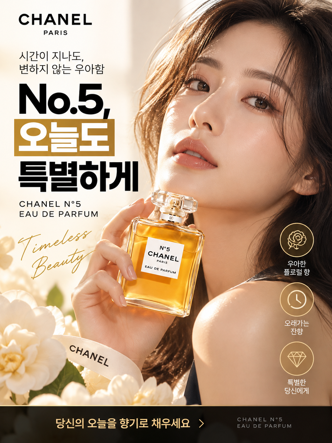 CHANEL No.5 향수 콘셉트 광고